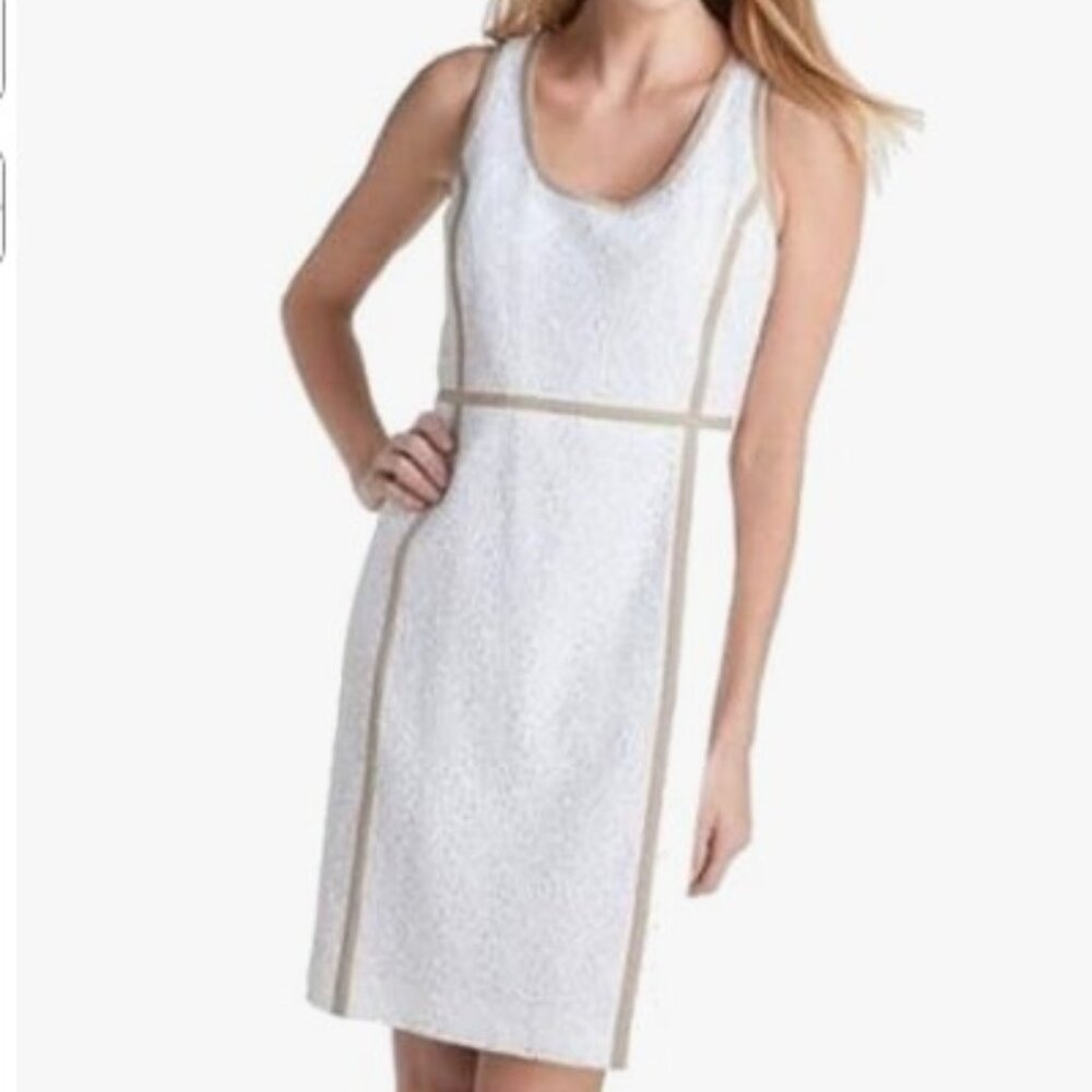 Michael Kors Sleeveless Lace Sheath Dress Size 4P - Picture 2 of 14